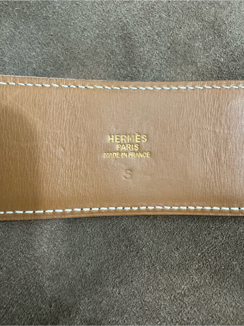 Hermès Collier de Chien Black Box Leather Belt Gold Hardware Size 85 - Picture 12 of 17